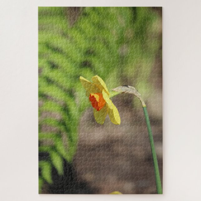 Puzzle Flor amarilla (Vertical)