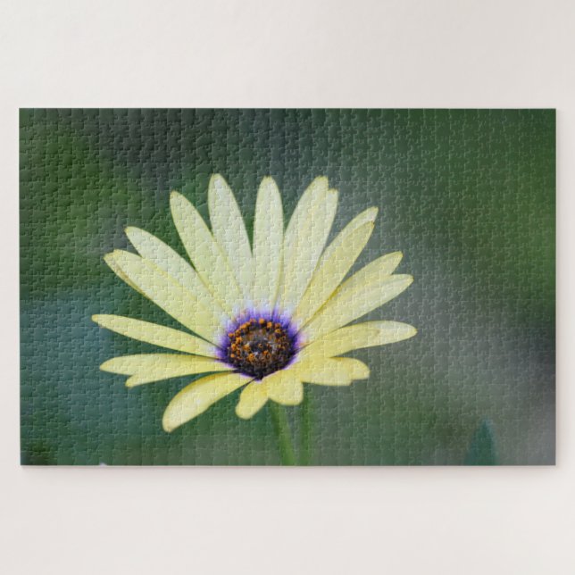 Puzzle Flor amarilla con verde (Horizontal)