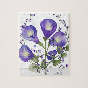 Puzzle Flor Azul