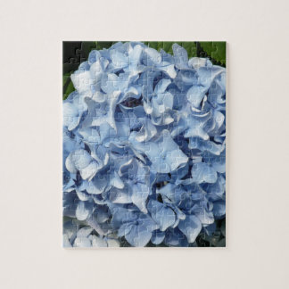 Puzzle Flor azul del Hydrangea