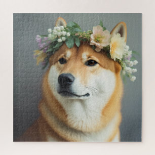 Puzzle Flor Crown Shiba Inu