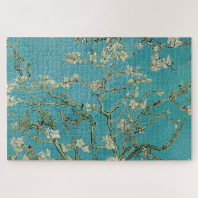 Puzzle Flor de Almendro, Pintura al Óleo, Vincent Van Gog (Horizontal)