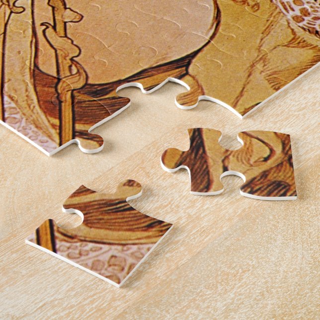 Puzzle Flor de Alphonse Mucha (Lado)