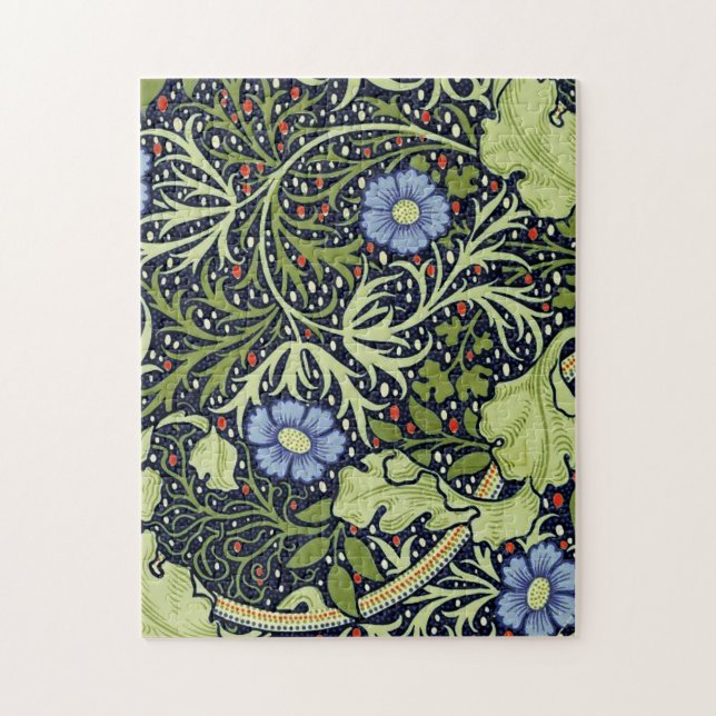 Puzzle Flor de antigüedades de William Morris Seaweed (Vertical)