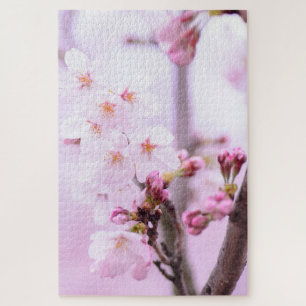Puzzle Flor de cerezo Japón bonito rosa floral único