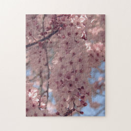 Puzzle Flor de cerezo Japón bonito rosa floral único Jig