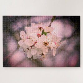 Puzzle Flor de cerezo Japón bonito rosa floral único Jig