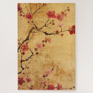Puzzle Flor de cerezo japonesa vintage