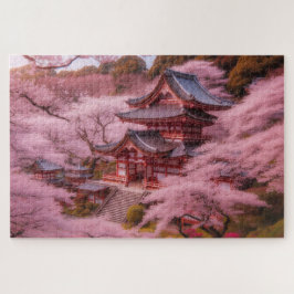 Puzzle Flor de cerezo - Un paisaje impresionante