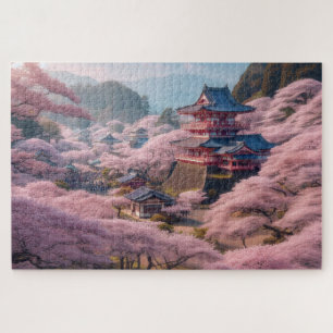 Puzzle Flor de cerezo - Un paisaje impresionante