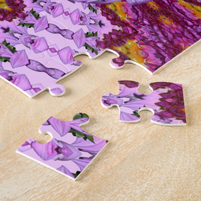 Puzzle Flor de Dahlia Twisted (Lado)