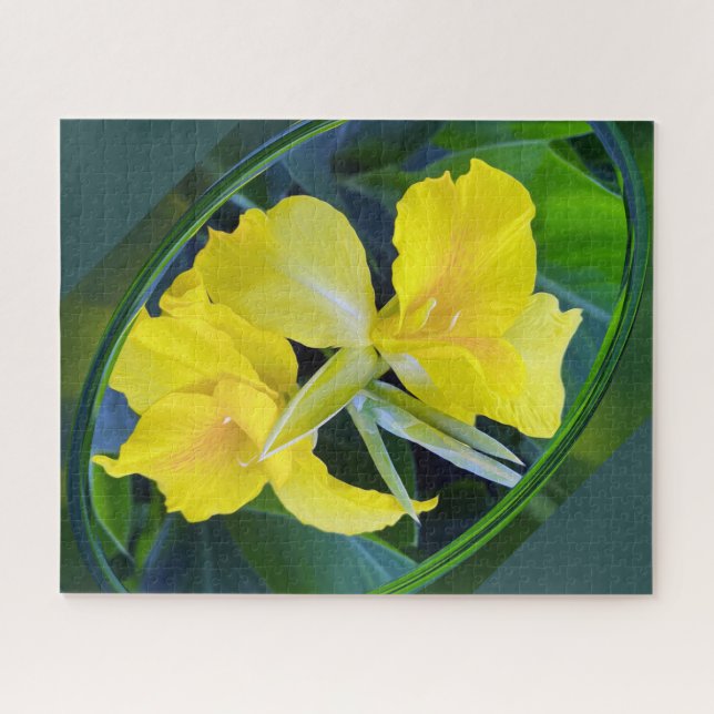 Puzzle Flor de iris amarillo (Horizontal)