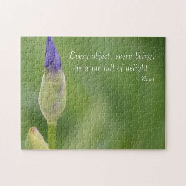 Puzzle Flor de iris púrpura (Horizontal)