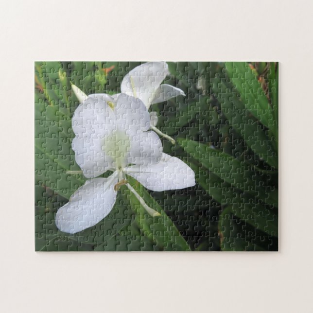 Puzzle Flor de jengibre blanco hawaiana (Horizontal)