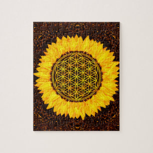Puzzle Flor de la vida - girasol #2