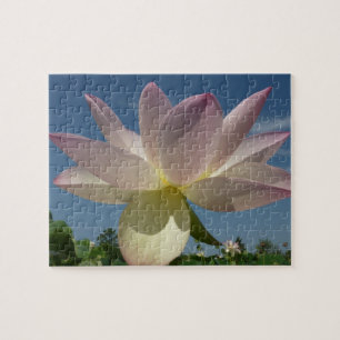 Puzzle Flor de Lotus y cielo azul II