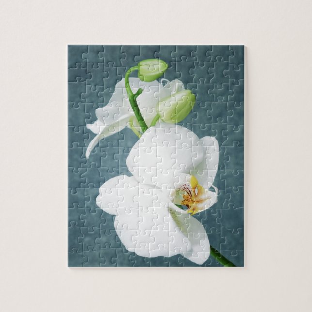 Puzzle Flor de orquídeas blancas Zen (Vertical)