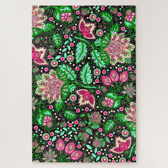 Puzzle Flor de piel rosa Lady Slipper NH State Wilflower (Vertical)