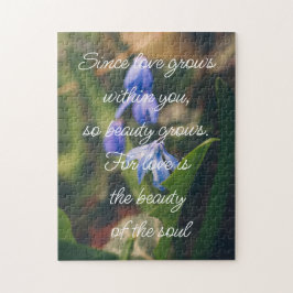 Puzzle Flor de primavera azul