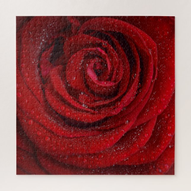 Puzzle Flor de Rosa Roja (Vertical)