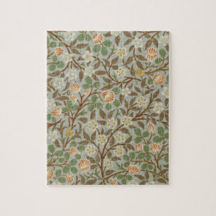 Puzzle Flor de trébol botánico de William Morris