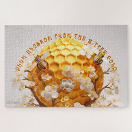 Puzzle flor difícil de ciruela