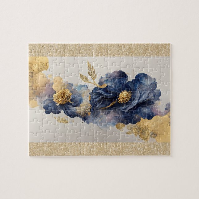 Puzzle Flor Golden Elegant (Horizontal)