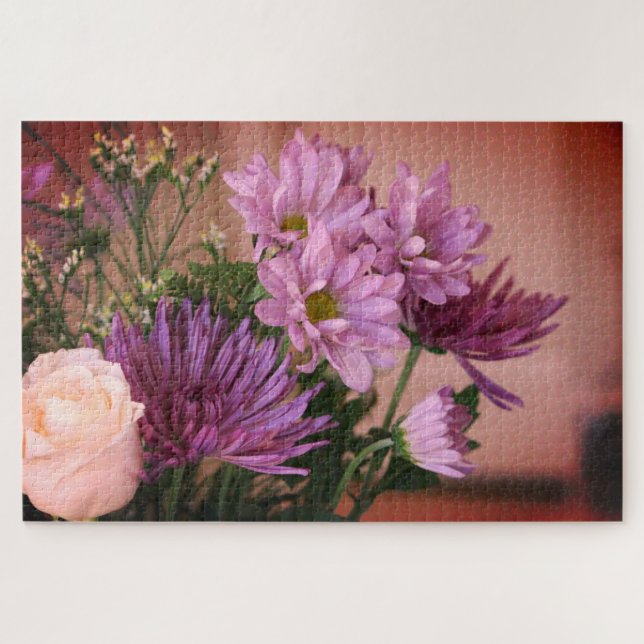 Puzzle Flor morada (Horizontal)
