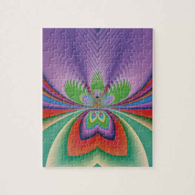 Puzzle Flor morada (Vertical)