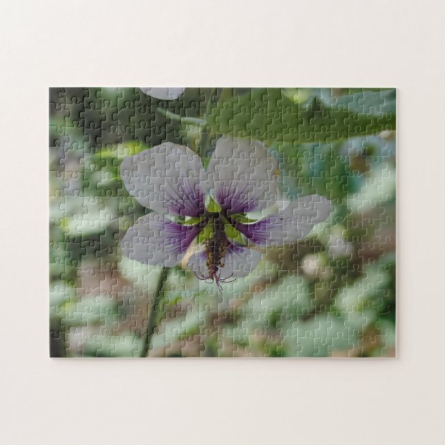 Puzzle Flor morada (Horizontal)