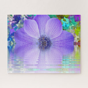 Puzzle Flor morada