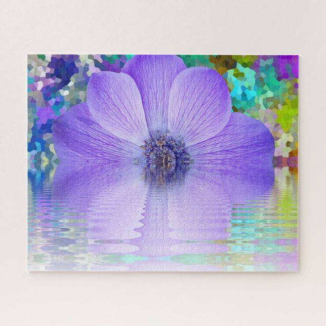Puzzle Flor morada (Horizontal)