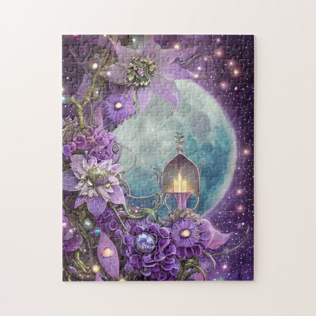 Puzzle Flor morada de la luna (Vertical)