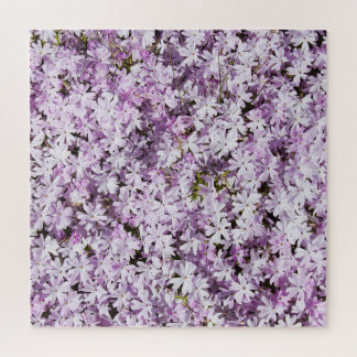 Puzzle Flor morada, fondo de frescura de verano.