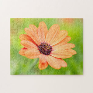 Puzzle Flor naranja