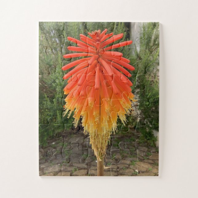 Puzzle Flor naranja y amarilla (Vertical)