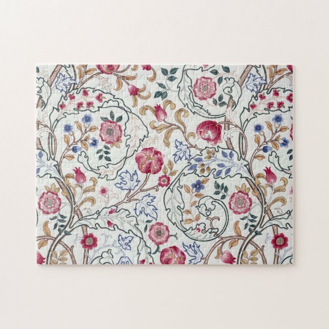 Puzzle Flor, patrón floral, William Morris (Horizontal)