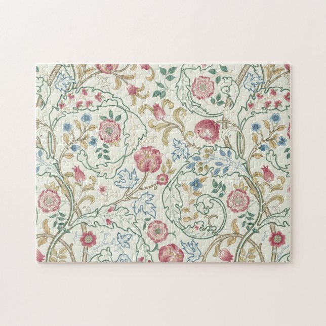 Puzzle Flor, patrón floral, William Morris (Horizontal)