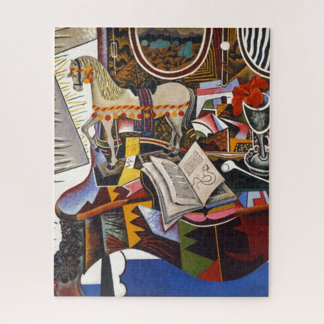 Puzzle Flor roja de cuerda de caballo por Joan Miro (Vertical)