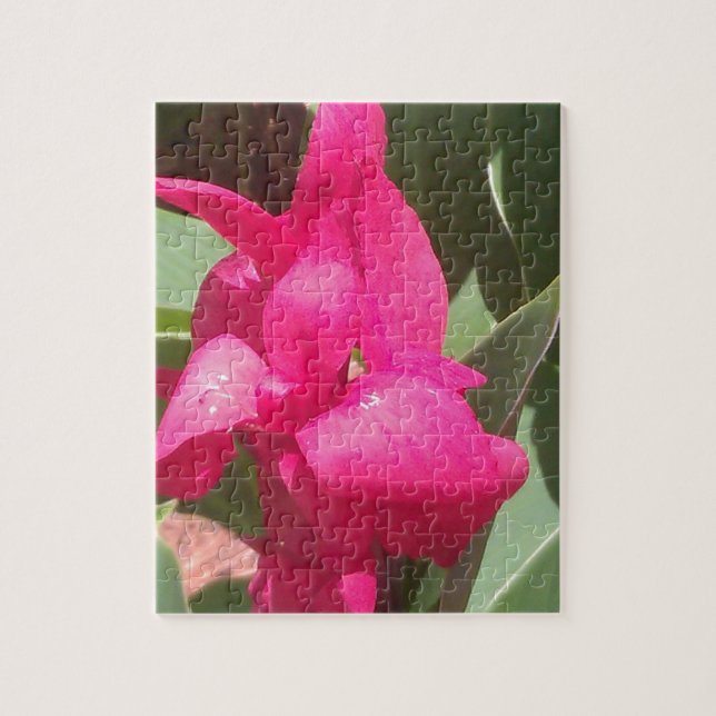 Puzzle Flor rosa (Vertical)
