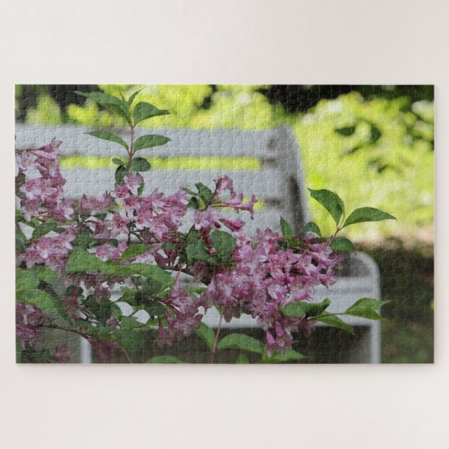 Puzzle Flor rosa (Horizontal)