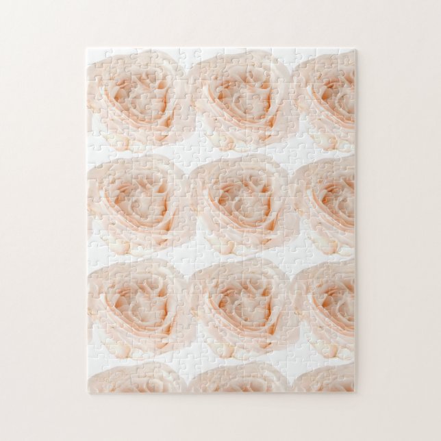 Puzzle Flor rosa blanca (Vertical)