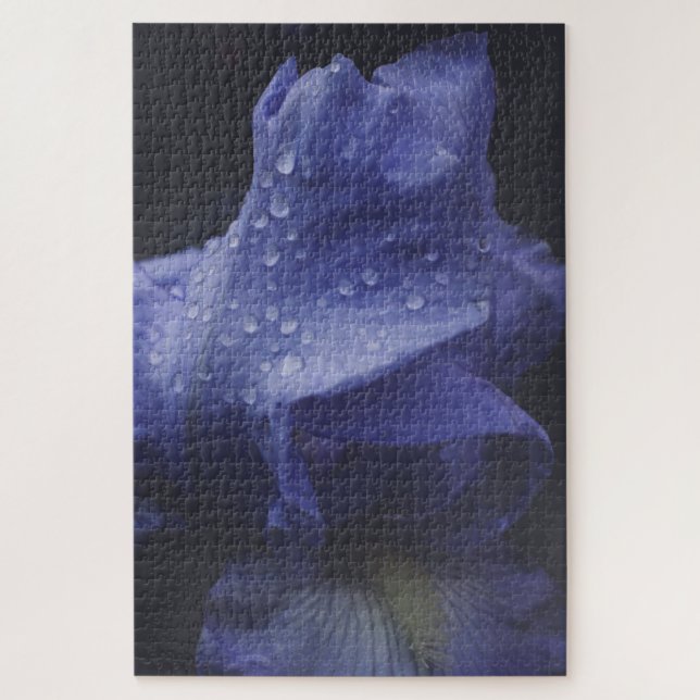 Puzzle Flor Rosa morada oscura (Vertical)