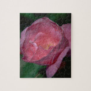 Puzzle Flor rosa simple