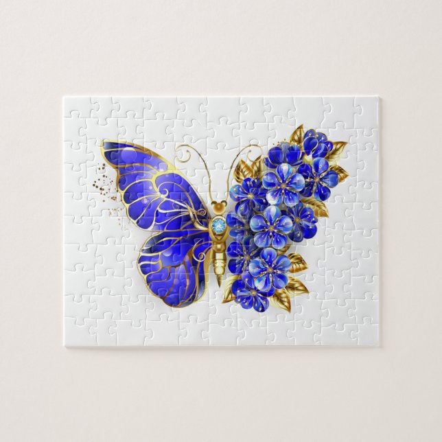 Puzzle Flor Sapphire Mariposa (Horizontal)