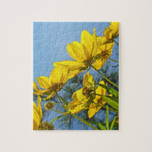 Puzzle Flor silvestre de girasol de trigo largo