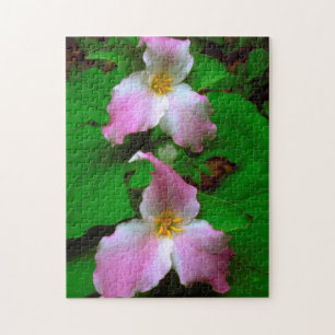 Puzzle Flor silvestre trillium