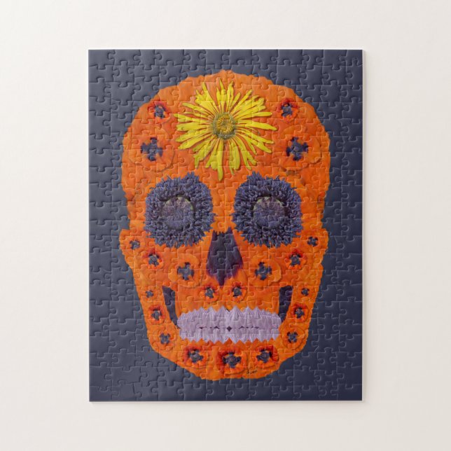Puzzle Flor Skull 1 (Vertical)