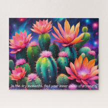 Floración de Cactus Inspiradora