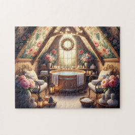 Puzzle Floral Attic Spa Peaceful Jacuzzi Retreat